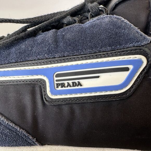 Prada 2EG276 Navy Suede Sneakers Men’s UK 11 / US 12 Pre-Owned No Insoles Italy main image 13